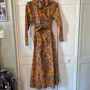 House of Harlow 1960 Cheyna floral print cut-out midi shirtdress - Size XS